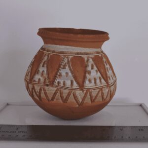CWT-AFR-XXXX-001 West African Djerma Terracotta Water Vessel Geometric Slip