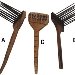 CWT-ROM-XXXX-002 Romanian Folk Art Fiber Processing Hackle Set Three Pieces A B C
