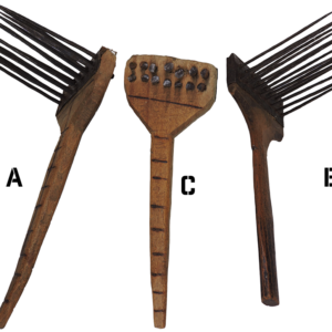 CWT-ROM-XXXX-002 Romanian Folk Art Fiber Processing Hackle Set Three Pieces A B C