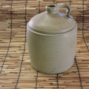 Vintage American Stoneware Beehive Jug, Salt-Glazed Utility Jug with Strap Handle