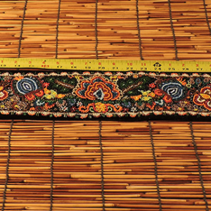 Antique Straits Chinese Peranakan Nonya Beaded Panel, Deer & Floral Motifs